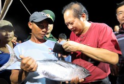 Bộ trưởng TT-TT, lãnh đạo tỉnh Quảng Bình ăn cá biển cùng ngư dân