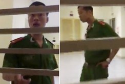 Nhổ nước bọt vào dân, trung úy công an phải xin lỗi