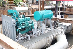 Bí thư Nguyễn Thiện Nhân thị sát siêu máy bơm chống ngập trước giờ vận hành