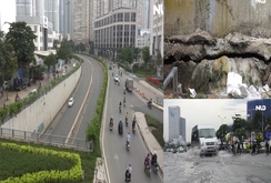 Ghi nhanh: Con đường Nguyễn Hữu Cảnh hư hỏng như thế nào?