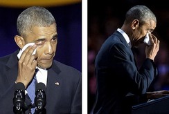 Nước mắt ấm áp của gia đình Tổng thống Obama