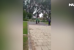 Tài xế GrabBike bị xe ôm truyền thống đuổi đánh toác đầu