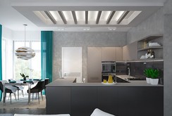Căn hộ 2 phòng ngủ được xử lý màu sắc khéo léo Căn hộ 2 phòng ngủ được xử lý màu sắc khéo léo
