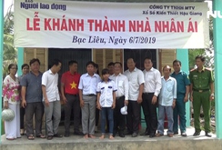 Báo Người Lao Động trao tặng “Ngôi nhà nhân ái” cho hộ gia đình khó khăn tại Bạc Liêu