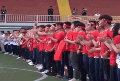 Dàn đồng ca lập kỷ lục cổ vũ đội tuyển bóng đá U22 Việt Nam