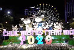 Rực rỡ đường hoa Nguyễn Huệ Tết Canh Tý 2020