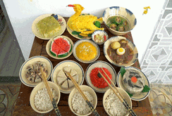 Chàng trai nấu mâm cơm Tết và 25 loại bún bằng… đất sét