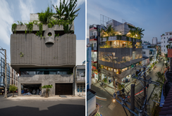 Nhà 6 tầng ngập cây xanh, yên bình giữa không gian phố chợ