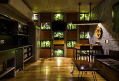 Căn nhà thông tầng trồng hơn 30 bồn hoa