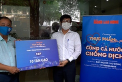 Báo Người Lao Động phối hợp với Tổ chức Tài chính vi mô CEP cùng chia sẻ yêu thương