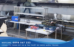 Bếp công nghiệp Inox đa dạng về kích thước và thiết kế tại Inoxmientrung