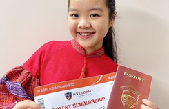 Cô bé mê đàn nhị giành học bổng phổ thông Mỹ Cô bé mê đàn nhị giành học bổng phổ thông Mỹ