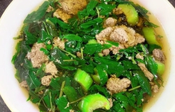 Canh cua rau đay ăn giữa ngày hè Canh cua rau đay ăn giữa ngày hè