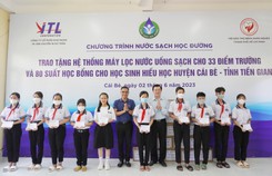 Tập đoàn ITL triển khai chương trình 'Nước sạch học đường' ở huyện Cái Bè