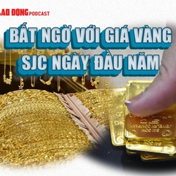 Bất ngờ với giá vàng SJC ngày đầu năm