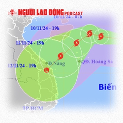 Bão số 7 giật cấp 17 hướng vào miền Trung, di chuyển khó lường