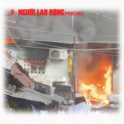 Toàn cảnh cháy lớn sát chợ Bình Trưng, người dân tháo chạy