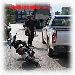 Tài xế xe bán tải "tạt đầu" chèn ngã xe máy chở trẻ em khai gì?