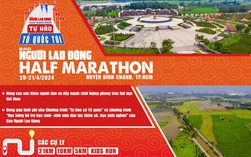Giải half-marathon "Tự hào Tổ quốc tôi": Qua những cung đường rợp sắc đỏ