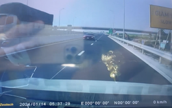 Xem clip mà lạnh người với tài xế chạy ngược chiều trên cao tốc Mỹ Thuận - Cần Thơ