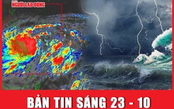 Bản tin sáng 23-10: Bão Trami mạnh thế nào khi vào biển Đông?