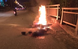Điều tra cái chết của thanh niên cạnh xe máy bốc cháy