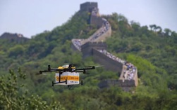 Mua hàng online ở Vạn Lý Trường Thành, drone giao trong 5 phút