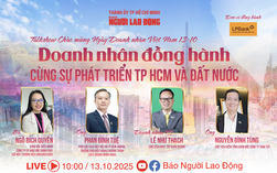 Sáng 13-10, talkshow "Doanh nhân đồng hành cùng sự phát triển TP HCM và cả nước"