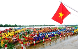 Sức nóng đường đua ghe ngo dịp lễ hội Ok Om Bok 
