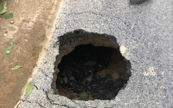 TP Huế: Xuất hiện hố sụt chưa rõ nguyên nhân trên quốc lộ 