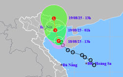 Áp thấp nhiệt đới tiến sát đặc khu Bạch Long Vĩ, nhiều nơi ở miền Bắc mưa to đến rất to