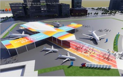 Ngồi thử buồng lái máy bay, trải nghiệm thoát hiểm... tại Triển lãm Thành tựu đất nước