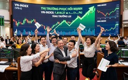 Chứng khoán ngày 4-3: Rơi tự do gần 50 điểm rồi bật xanh, một cổ phiếu bất ngờ “tím lịm”