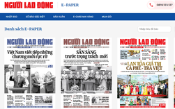 E-Paper Người Lao Động - Đọc báo hiện đại, nhận quà hấp dẫn