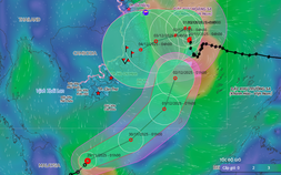 Bão số 15 giật cấp 13 di chuyển chậm trên Biển Đông, áp thấp nhiệt đới lạ thường có vào Nam Bộ?