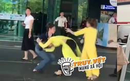 Xôn xao clip 2 nữ nhân viên ẩu đả trong sân bay Phú Quốc