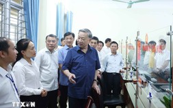 Tổng Bí thư Tô Lâm kiểm tra vận hành hoạt động hệ thống chính trị xã biên giới Si Pa Phìn