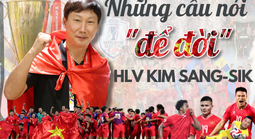 Những câu nói “để đời” của HLV Kim Sang-sik