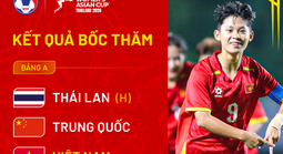 U20 nữ Việt Nam sớm đụng Thái Lan, Trung Quốc từ vòng bảng Giải châu Á
