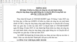 Bất ngờ kết luận kiểm tra nhiệm vụ giảng dạy của nhiều hiệu trưởng, phó hiệu trưởng ở TP HCM