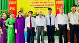 Nguyên Chủ tịch nước Nguyễn Minh Triết dự Ngày hội đại đoàn kết toàn dân tộc