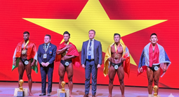 Thể hình Việt Nam giành hat-trick á quân giải vô địch thế giới