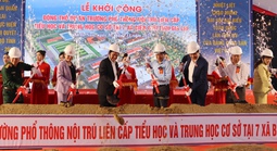 Phó Thủ tướng Hồ Quốc Dũng dự khởi công trường nội trú tỉnh Gia Lai