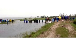 Hà Tĩnh: Vỡ đê bao Hồ Moong mỏ sắt Thạch Khê