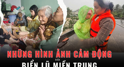 [eMagazine] - Hình ảnh người dân miền Trung oằn mình giữa biển lũ