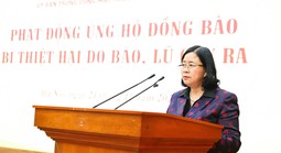 Kêu gọi toàn dân ủng hộ đồng bào các tỉnh miền Trung, Tây Nguyên bị thiệt hại nặng nề do mưa lũ