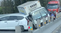 Hiện trường vụ tai nạn liên hoàn trên tuyến cao tốc TPHCM - Trung Lương