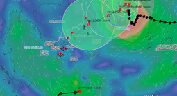 Áp thấp nhiệt đới hiếm gặp suy yếu thành vùng áp thấp và tan dần