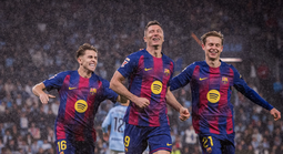 Lewandowski lập hat-trick, Barcelona ngược dòng thắng trận cầu 6 bàn