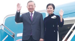 Tổng Bí thư Tô Lâm và Phu nhân lên đường thăm cấp Nhà nước tới Lào